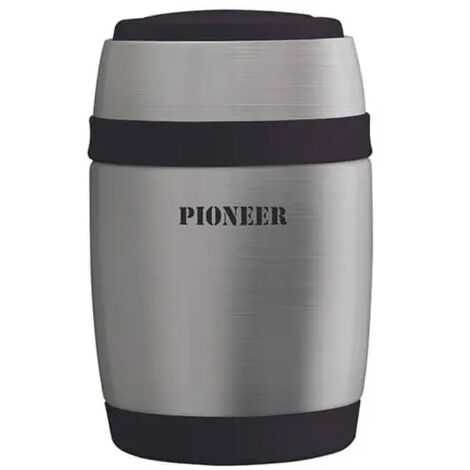 Pioneer 380ml Food Flask with Spoon Stainless Steel
