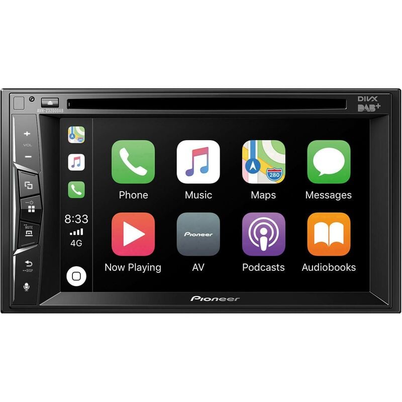 AVH-Z3200DAB Ampli-tuner multimédia 2 din tuner dab+, kit mains libres bluetooth, connexion possible à une caméra de recul Q740102 - Pioneer