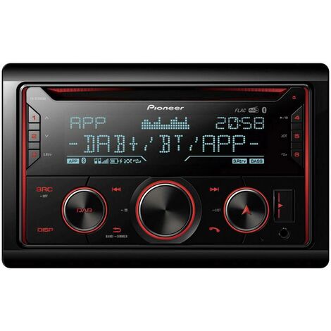 Pioneer FH-S820DAB Autoradio 2 DIN tuner DAB+, kit mains libres bluetooth, AppRadio