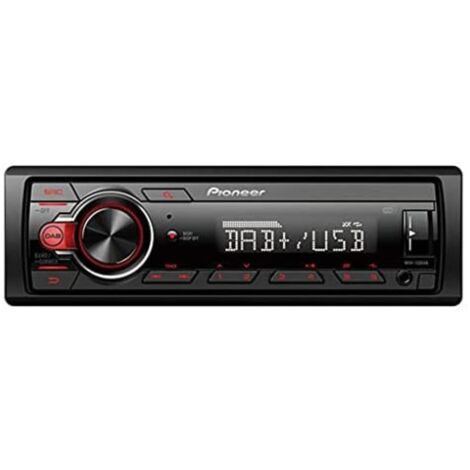Pioneer MVH-130DABAN récepteur multimédia de voiture Noir, Rouge 200 W