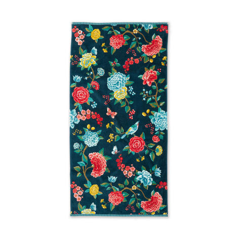 Pip Frotte-Duschtuch Good Evening dark blue 70x140 cm Handtuch Baumwolle