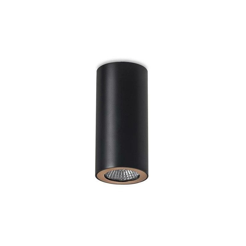 Pipe - 1 Light Round Surface Mounted Downlight Light Black, Gold, GU10 - Leds-c4