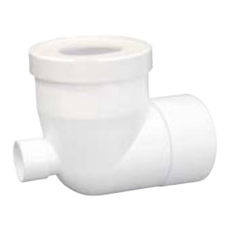 Pipe coudée courte 90° femelle femelle Ø100 avec sortie Ø40 - First Plast