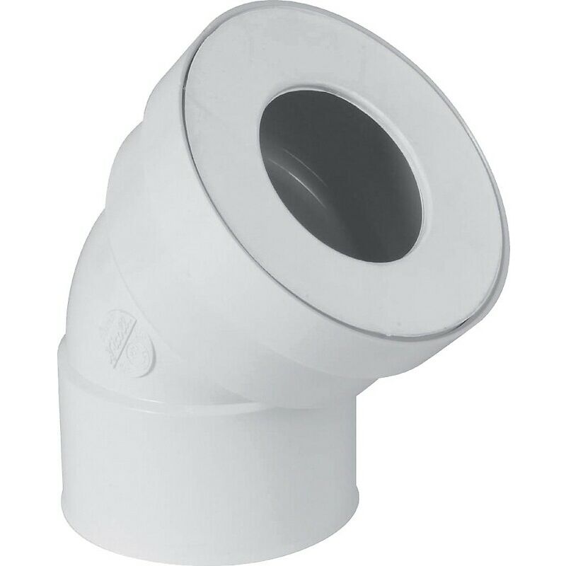 Pipe coudee cw933f femelle courte blanche