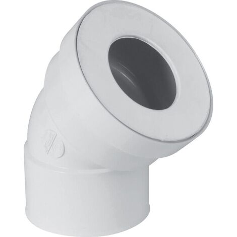 pipe coudee cw933f femelle courte blanche