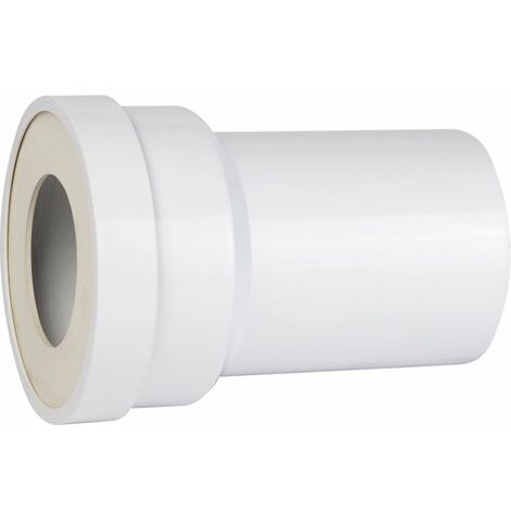 Regiplast – Pipe WC manchon de raccordement droit en PVC – Diamètre 85 à 107mm – Joint néoprène pour étanchéité optimale – Collable et recoupable