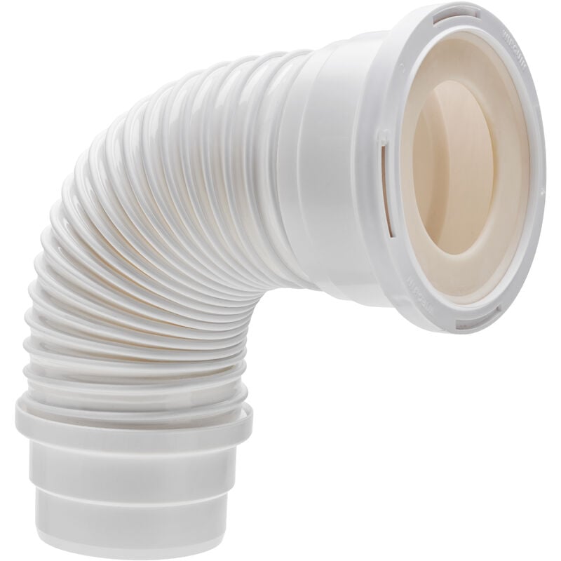 Wirquin - Pipe wc Soupless flexible, courte ajustement 240 à 380 mm, à coller pour évacuation toilette RWC1099, blanc