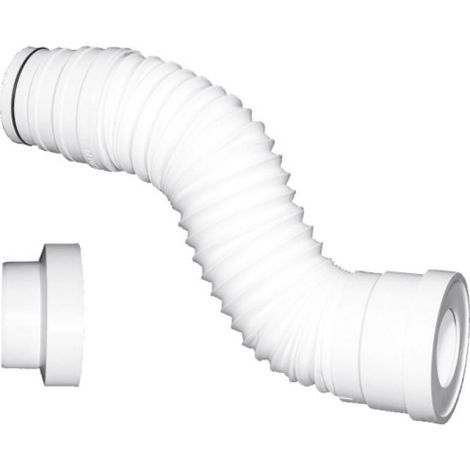 manchette pipe de WC flexible et souple extensible 570 mm - sespdistribution