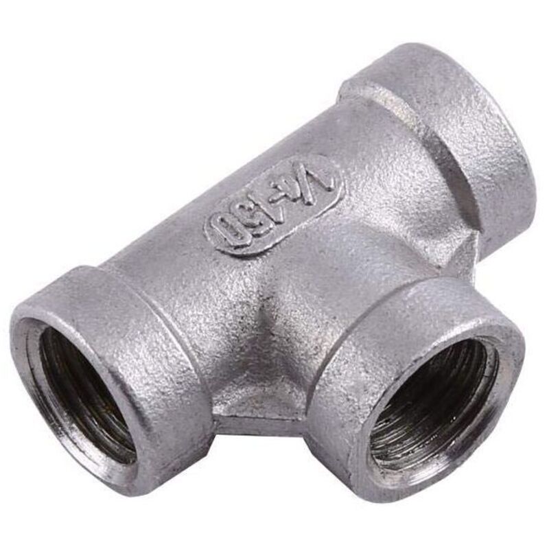 Image of Pipe fitting, 3-way quick connector, stainless&hellip;