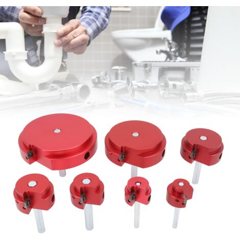 [Pipe Reamer] Professional Standard PVC Pipe Reamer Kit 7pcs avec outils, poignée confortable pour chantier et maison