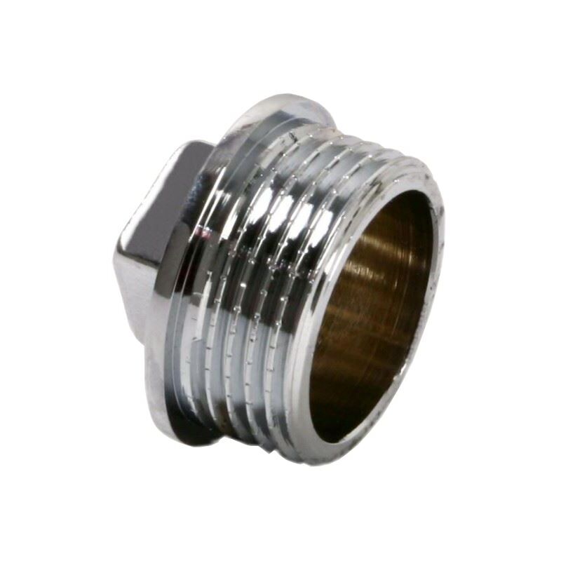 Pipe Tube Fittings Chrome Plug Stop End Cap Cover Ending Male 1/2'