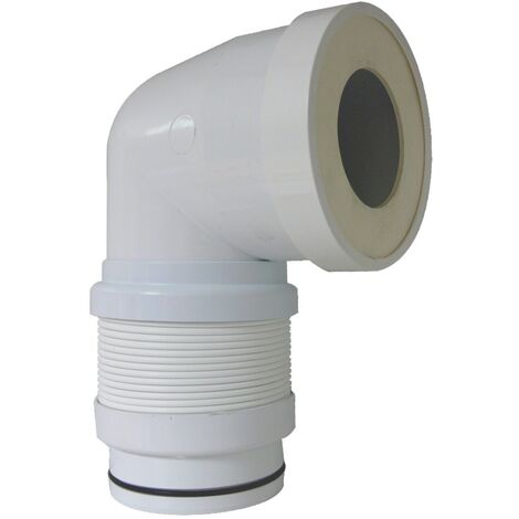 Pipe WC coudée extensible ''Magic Pipe'' D.93/100 x L 190 à 390mm - REGIPLAST - ASPCE