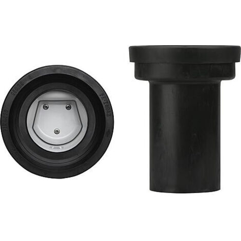 Pipe WC en PE droit + barrage anti-rats,montage encastré DN110