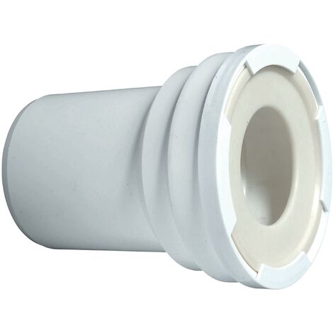 Pipe WC longue coudée PVC - Ø85 à 107 Long400 - Ø93