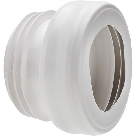 Pipe wc rigide, droite, courte, D110 mm à emboîter (push fit) pour évacuation toilette Wirquin RA372, blanc