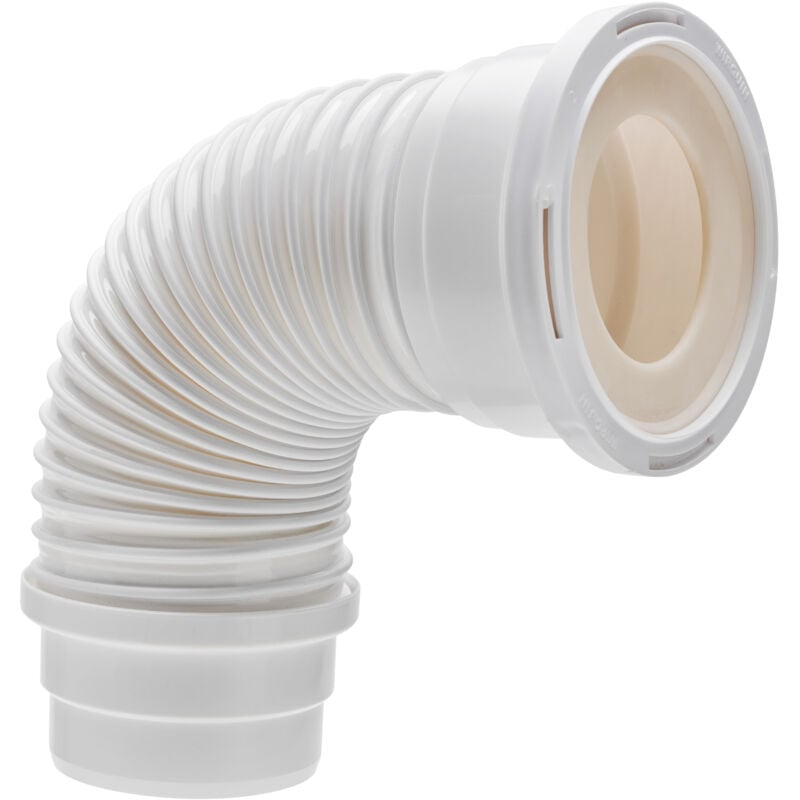 Wirquin - Pipe wc Soupless flexible, longue ajustement 320 à 520 mm, à coller pour évacuation toilette RWC1090, blanc