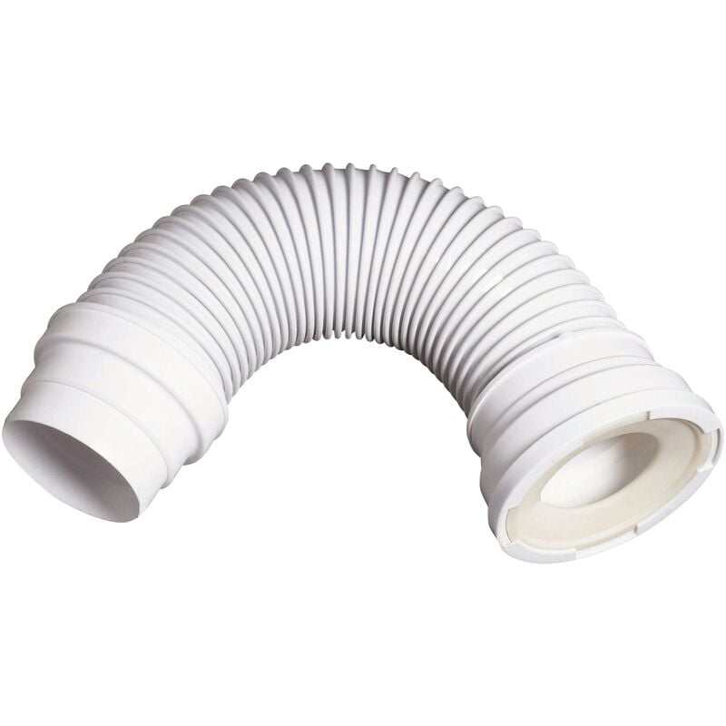 Wirquin - Pipe wc Soupless flexible, longue ajustement 355 à 575 mm, à coller pour évacuation toilette 71070201, blanc