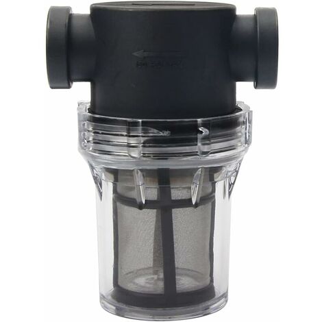 Pipeline 1/2 Water Pump Filter with 100 Mesh Stainless Steel Strainer, Inline Mesh Filter for Garden Watering
