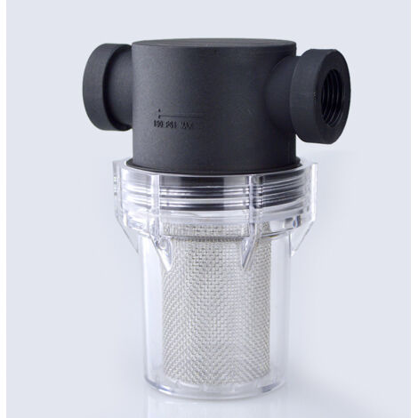 Pipeline Filter 3/4" Wasserpumpenfilter mit 80 mesh Edelstahlsieb, Inline-Maschensieb Wasserpumpe Filter für Gartenbewässerung