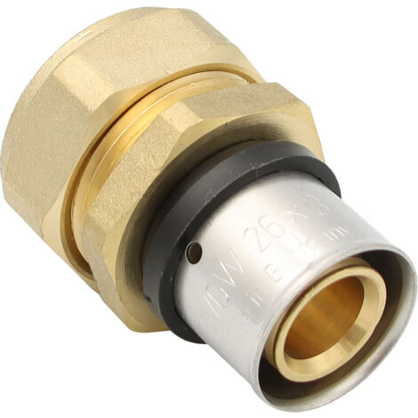Pipetec Pressfitting Übergang Verbundrohr 26x3 auf 28mm Kupferrohr TH