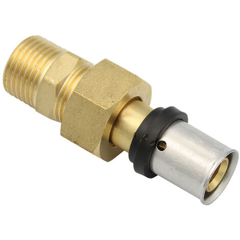 Pipetec Pressfitting Verschraubung 16x2 mm 1/2 Zoll AG TH Kontur