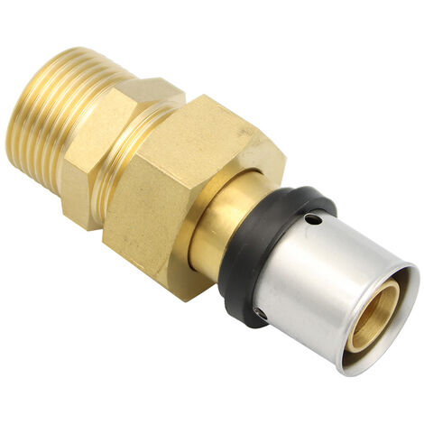 Pipetec Pressfitting Verschraubung 20x2 mm 3/4 Zoll AG TH Kontur
