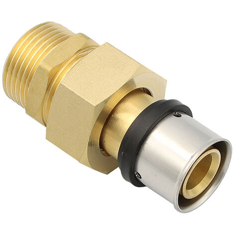 Pipetec Pressfitting Verschraubung 26x3 mm 1 Zoll AG TH Kontur