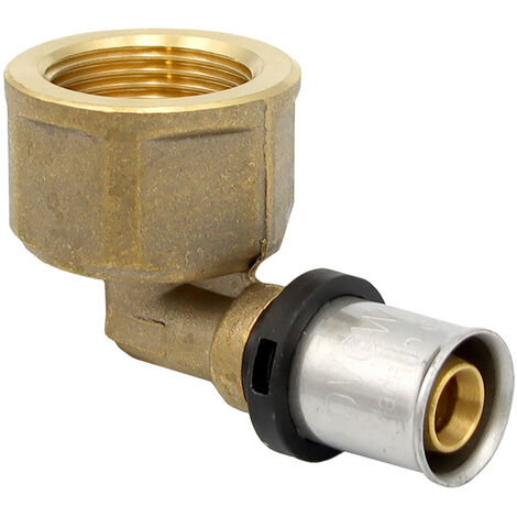 Pipetec Pressfitting Winkel Übergang 16x2 mm 3/4 Zoll AG TH Kontur