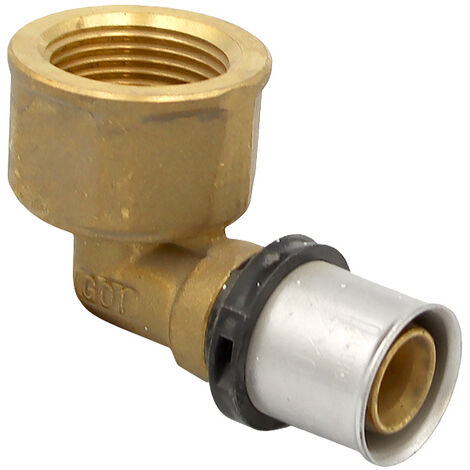 Pipetec Pressfitting Winkel Übergang 20x2 mm 3/4 Zoll AG TH Kontur