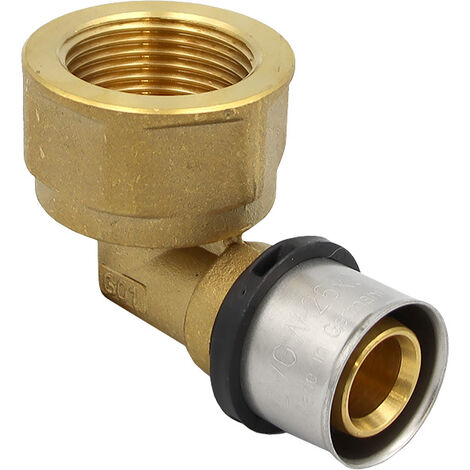 Pipetec Pressfitting Winkel Übergang 26x3 mm 1 Zoll AG TH Kontur