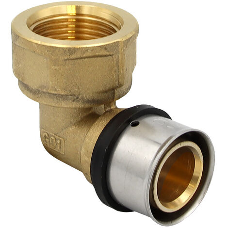 Pipetec Pressfitting Winkel Übergang 32x3 mm 1 Zoll AG TH Kontur