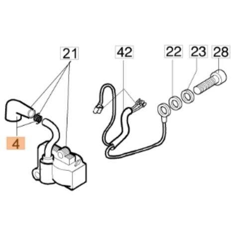 Pipette débroussailleuse modèles 446BP 450BP ORIGINAL OLEOMAC 4098064R