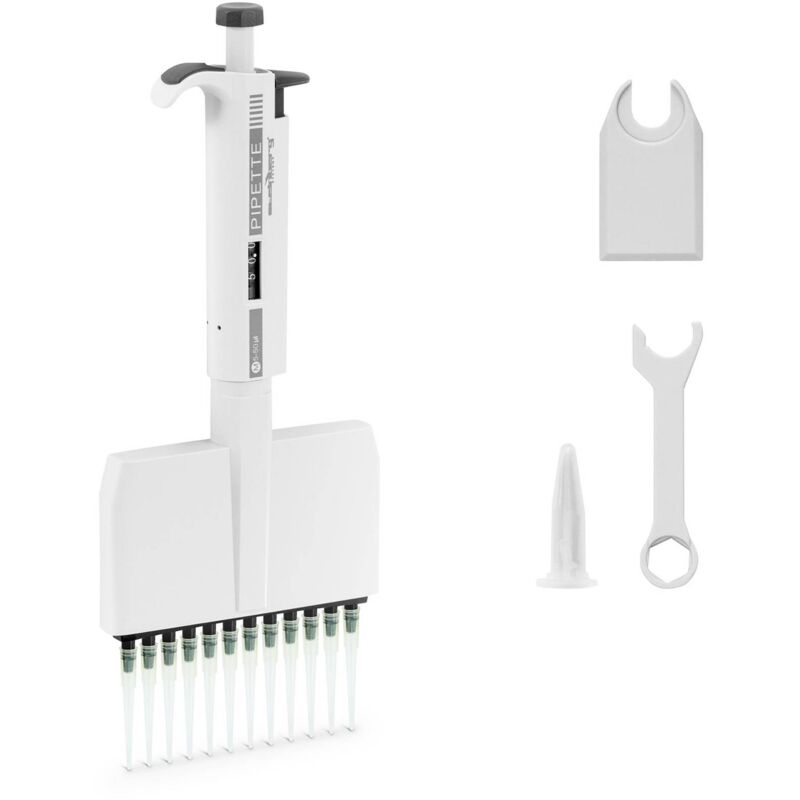 Steinberg Systems - Pipette multicanaux pour 12 embouts 0,005 - 0,05 ml (5 - 50 μl)