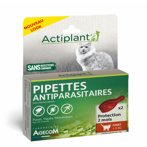 Pipettes Antiparasitaire pour grand chat Essential Eco spot - 2x1ml