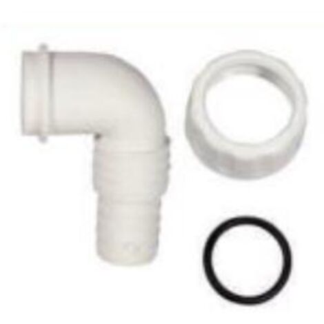 PIPPETTA DOPPIA PER SCARICO LAVATRICE/LAVASTOVIGLIE 17/22MM BIANCO