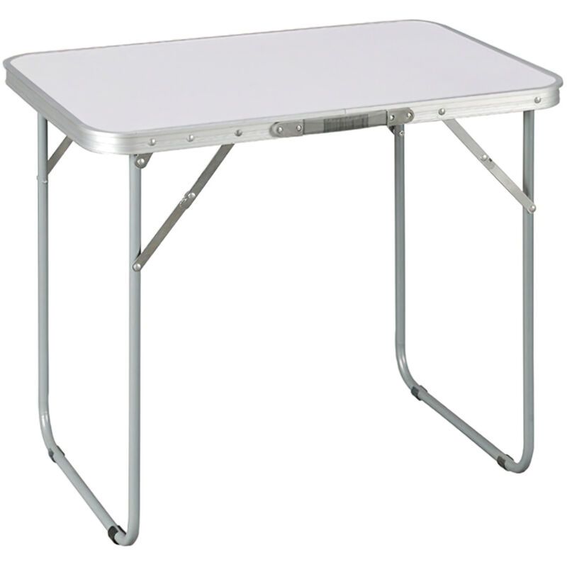 Table de plage pliable en acier 80x60x70 cm