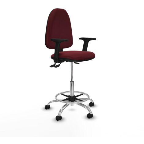 Piqueras y Crespo Aýna tabouret granat ergonomique bureau