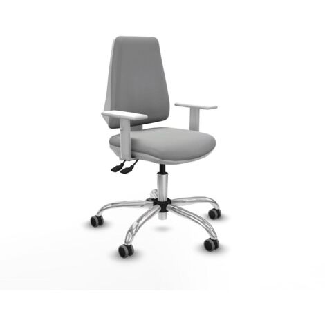 Piqueras y Crespo B5B056G chaise bureau gris clair ergonomique