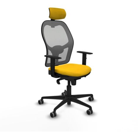 Piqueras y Crespo Jorquera Chaise de bureau jaune confortable