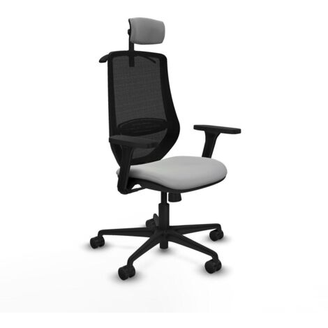 Piqueras y Crespo Mardos chaise bureau gris clair ergonomique