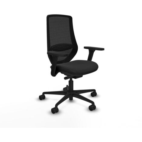 Piqueras y Crespo Mardos Silla de oficina negra ergonómica