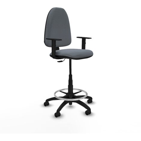 Piqueras y Crespo Silla de Oficina Gris Con Brazos