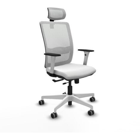 Piqueras y Crespo Silla Haches blanca confortable de oficina