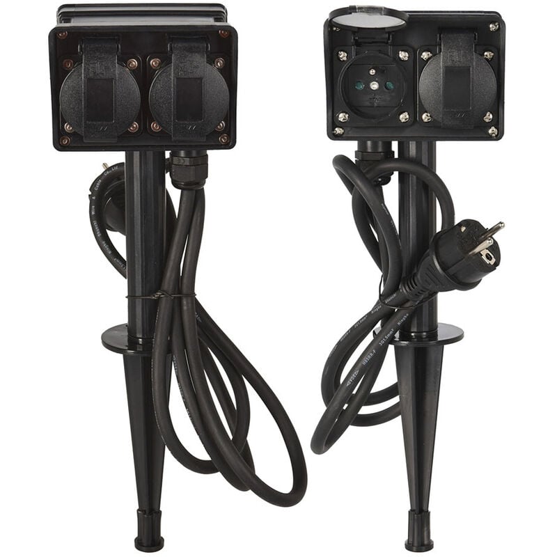 Prise Avec 4 Prises 2+2 Pour L extérieur Ip44 - Fx Control