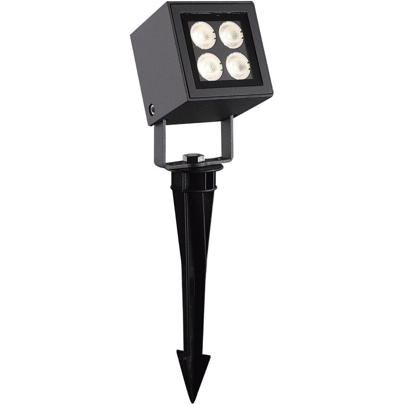 Projecteurs / Projecteur base/ piquet tilt barni IP65 led smd 8W 650lm(430lm) CRI80 3000K 28º Anthracite