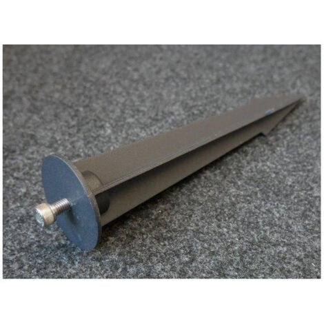Piquet de jardin acier noir thermolaqué longueur 250mm pour projecteur de sol extérieur P&L