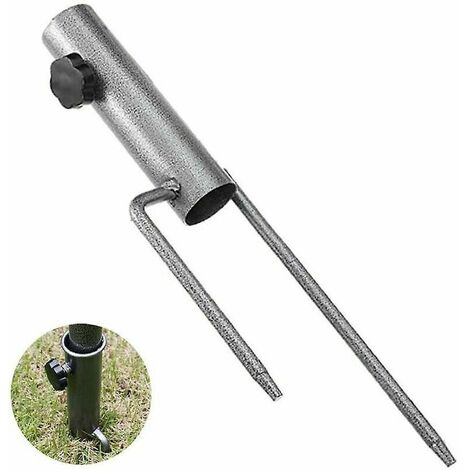 Piquet de parasol Base de parapluie portable Piquet de jardin Piquet de pelouse Piquet de sol Insert support d'ancrage Base extérieure pour grand parapluie Anche de sol extérieure