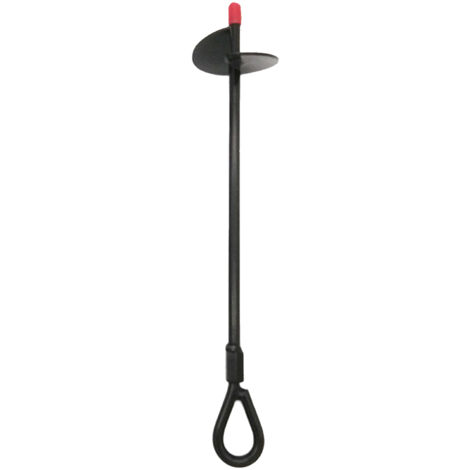 Piquet de Terre en Acier 38cm avec Vis Hélicoïdale Anti-Corrosion - Ancre Solide pour Fixation Tente, Trampoline, Balançoire (Lot 1)