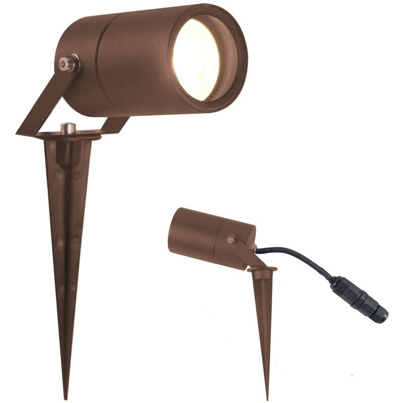 Piquet lumineux de jardin mod. Spiky couleur blanc