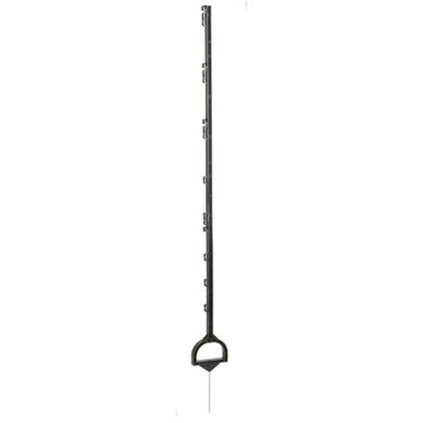 Piquet Plastique Vert 158cm (x5) Piquet Robuste Avec étrier Et Pointe Métal Pour Installation Facile. - Générique